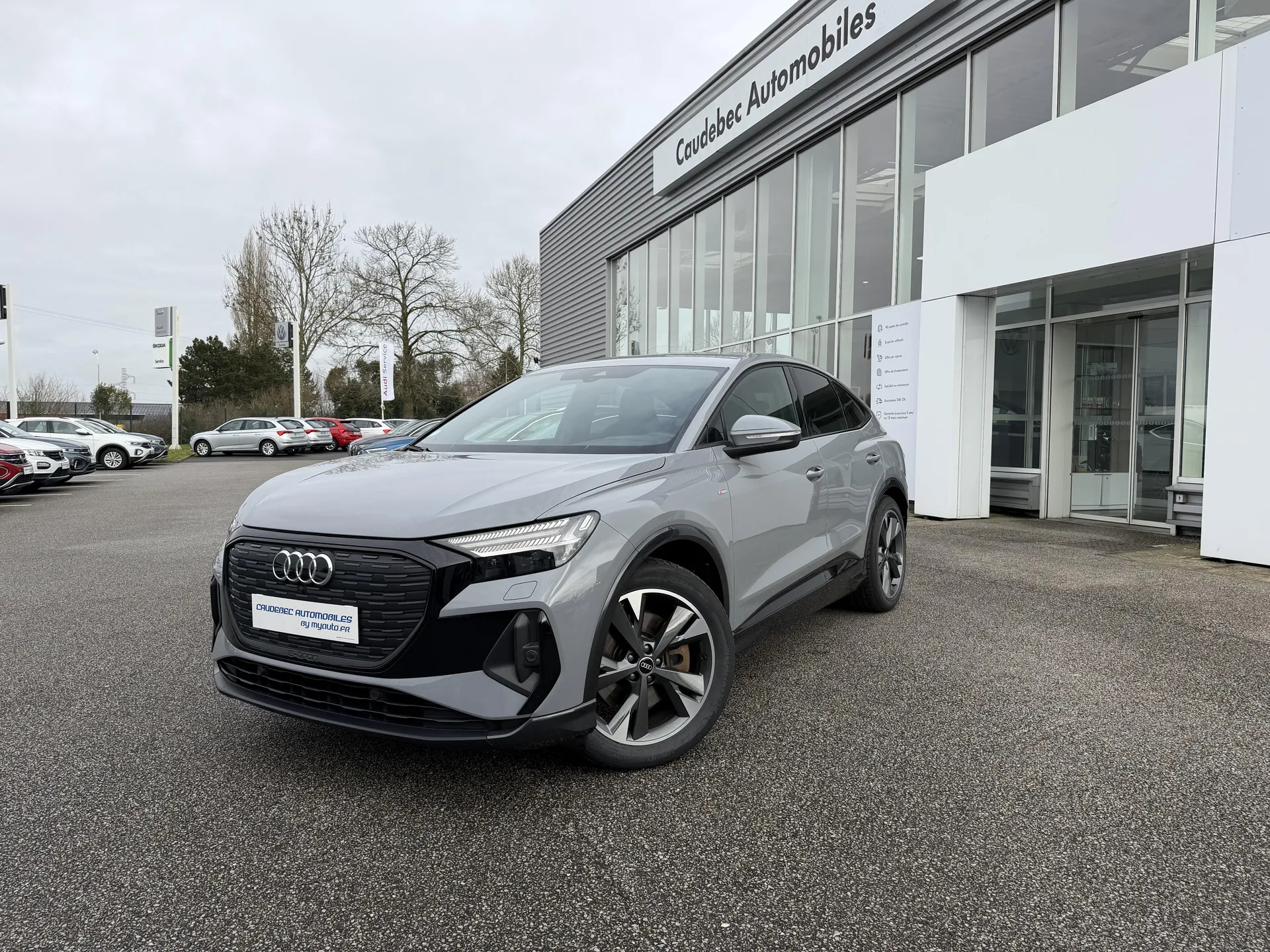 Audi Q4 Sportback e-tron d'occasion S line à vendre chez votre concessionnaire Caudebec Automobiles proche du Havre