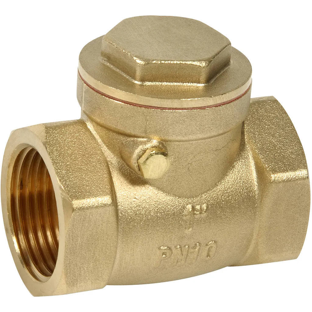 Clapet non retour laiton simple battant avec siège EPDM BSP PN10
