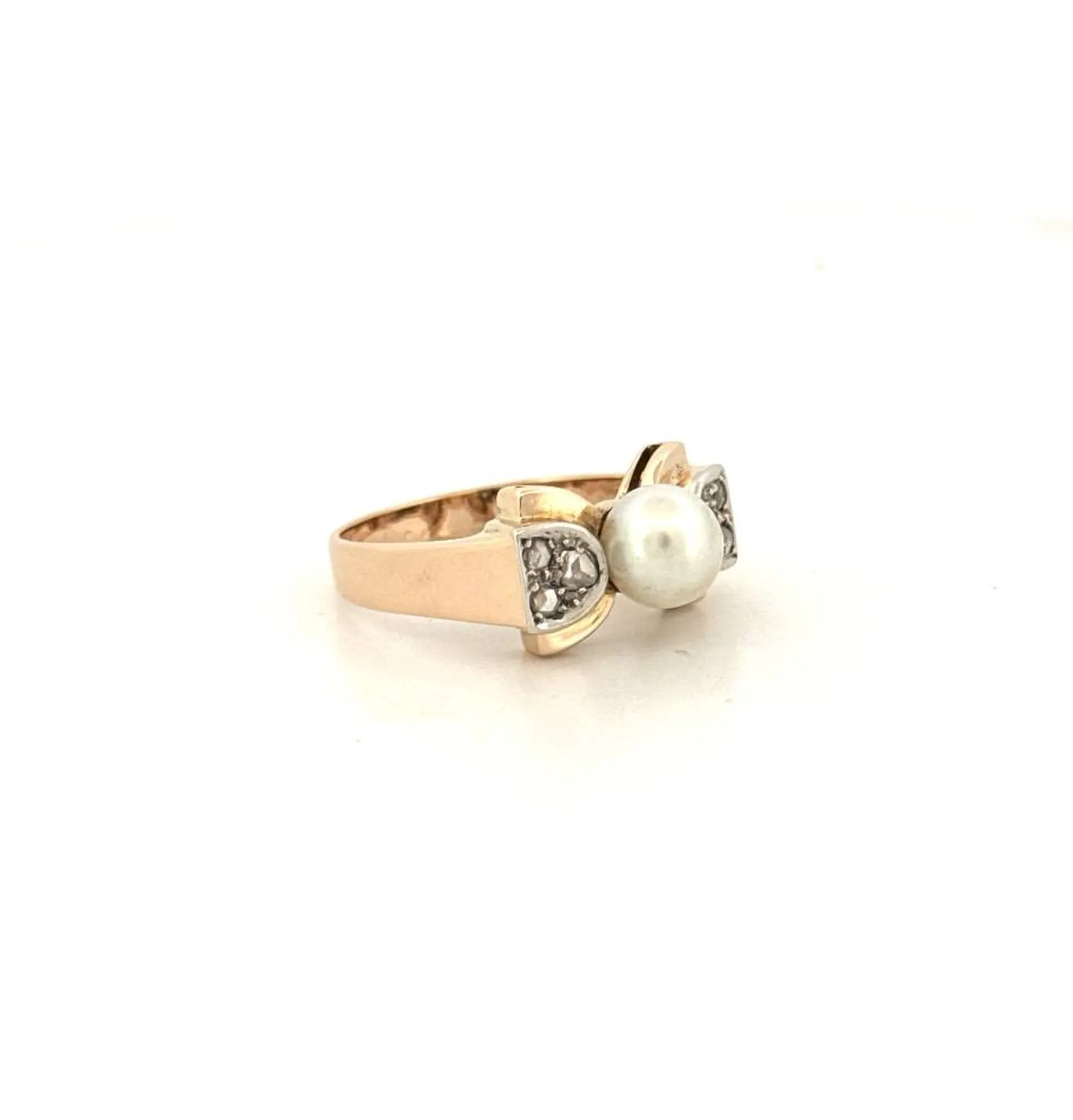 Bague vintage nœud papillon en or 750 et diamants – Dépôt vente chez Or Ligne La Teste de Buch