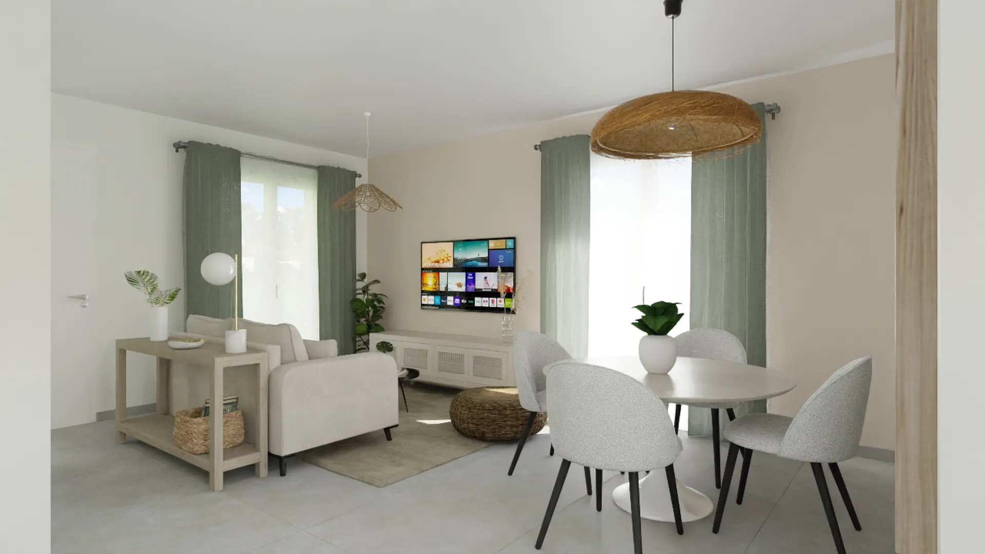 Maison droite de 60 m²