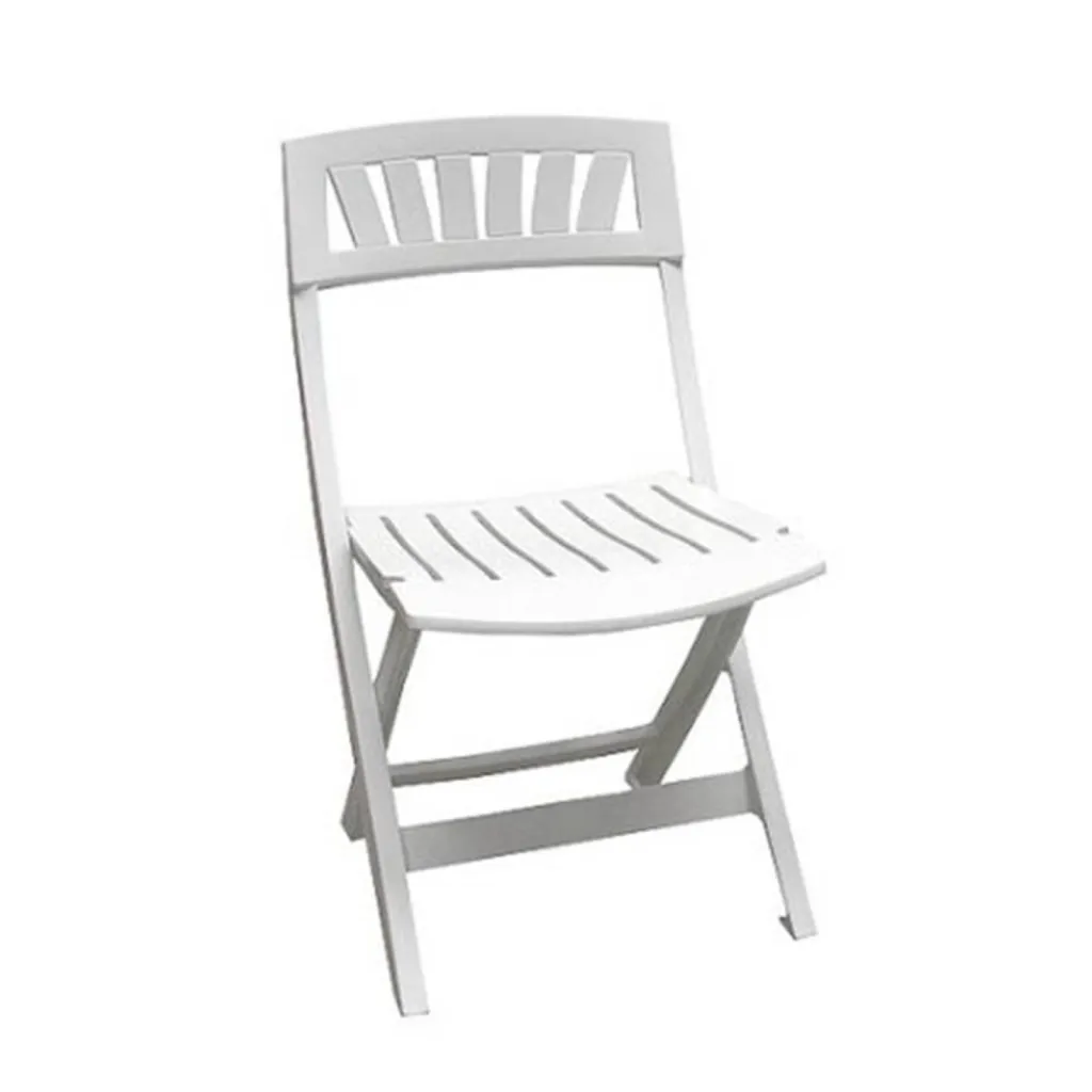 Chaise pliante blanche en résine pour anniversaire