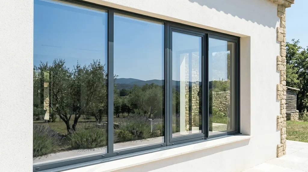 Remplacement de fenêtre aluminium sur mesure avec pose de double vitrage performant pour maison et appartement à Gardanne 13120