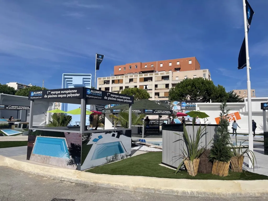 FOIRE DE MARSEILLE ALLIANCE PISCINES EXPO STAND 