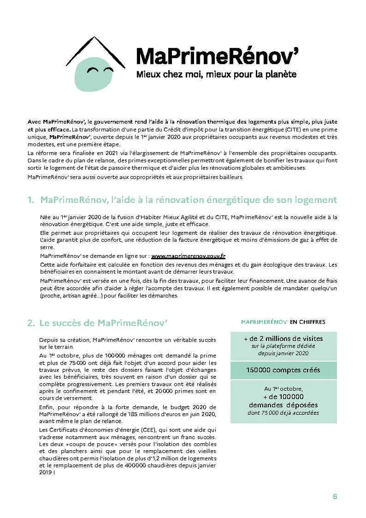 Ma Prime Renov, les nouveautés 2022 pour les particuliers