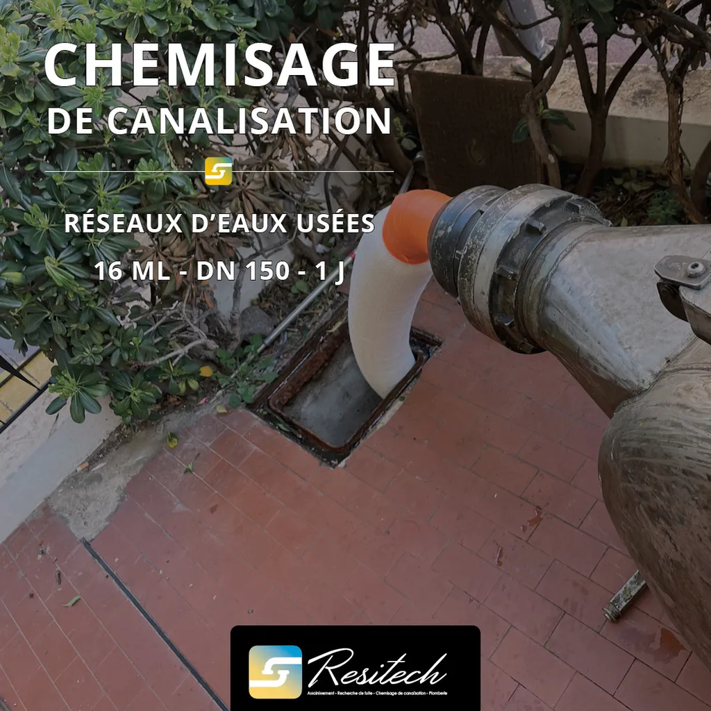 Chemisage de canalisation à Antibes