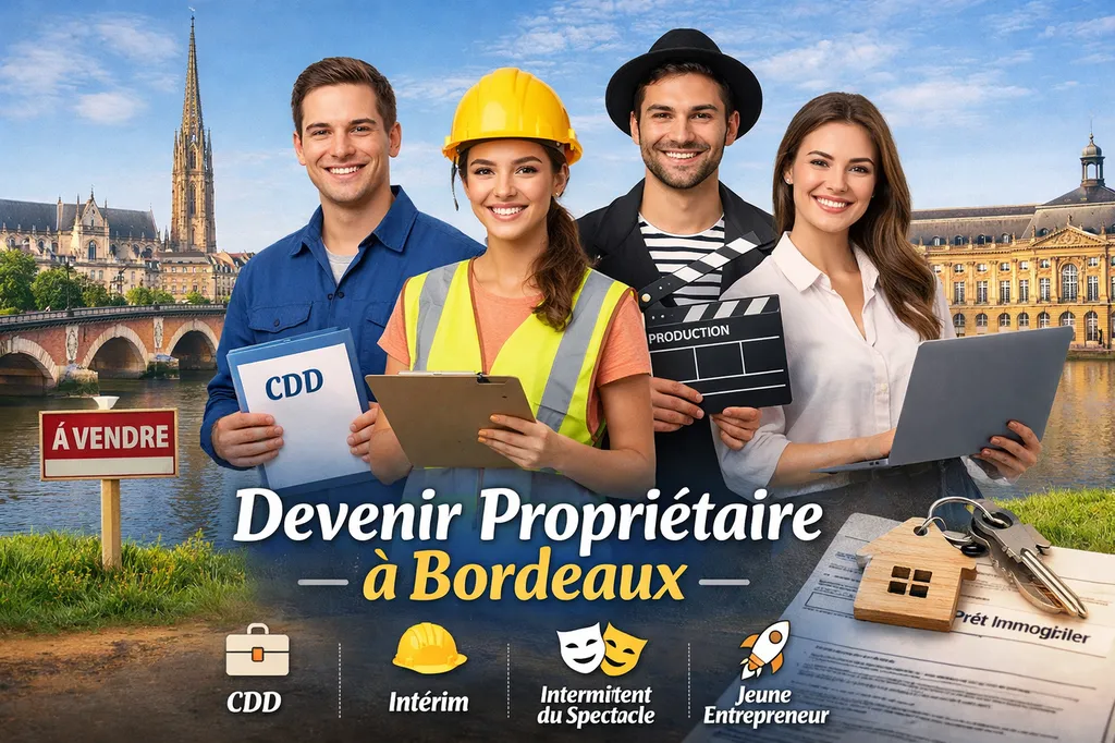 Prêt Immobilier Sans CDI à Bordeaux : Comment Emprunter en CDD, intermittent du spectacle, Freelance ou Indépendant (Guide 2026)