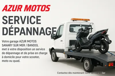 SERVICE DEPANNAGE ET SINISTRE chez AZUR MOTOS à Sanary sur Mer et Bandol