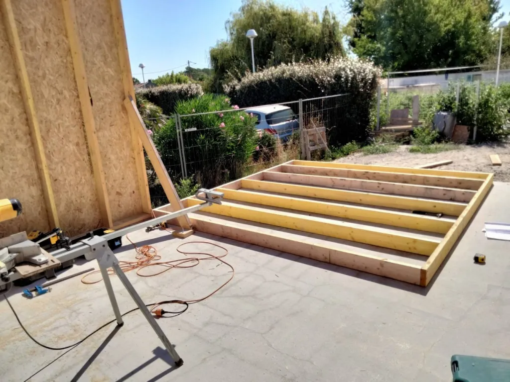 construction garage ossature bois à Gujan Mestras