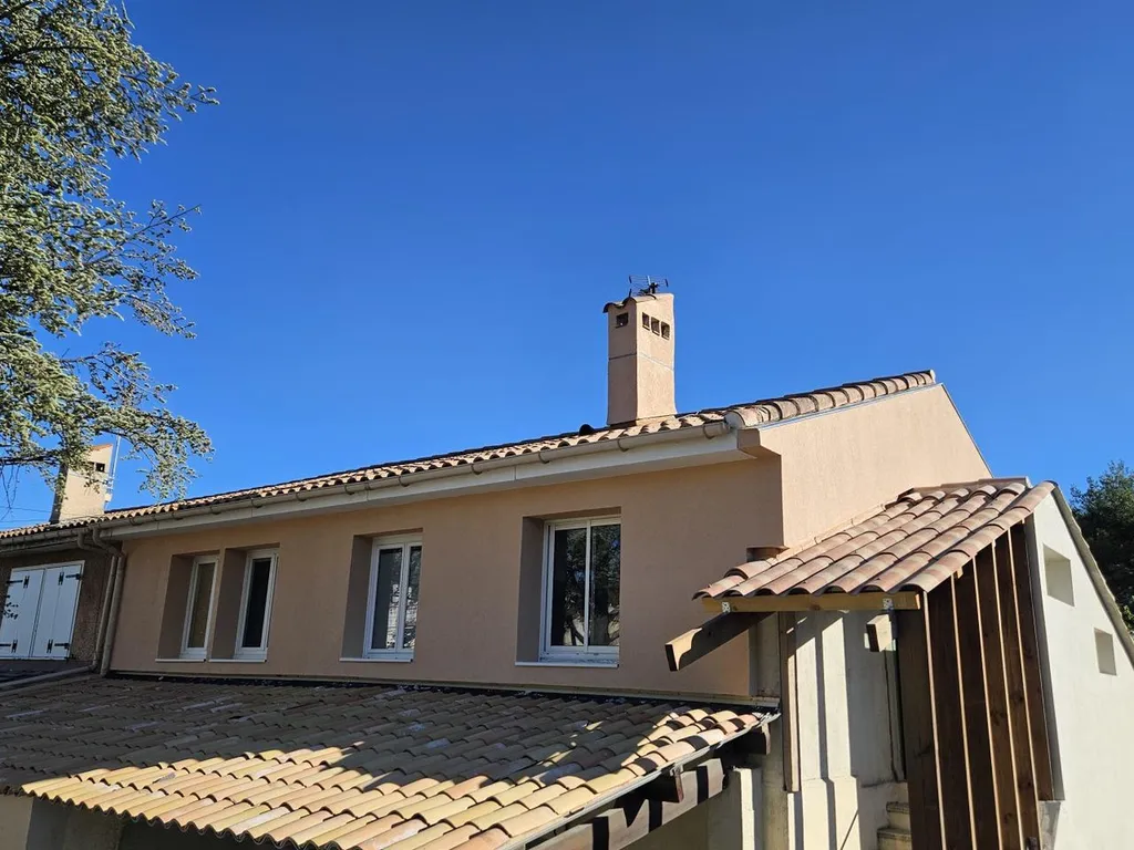 Rénovation façade maison mitoyenne avec isolation extérieure laine de roche à Aix-en-Provence Bouches-du-Rhône