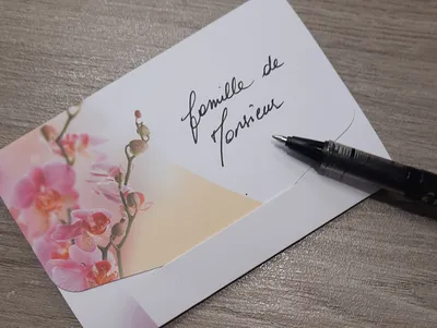 carte pour message de condoléances pour plaque ou fleurs artifielles Pompes funèbres PINAULT région lyon