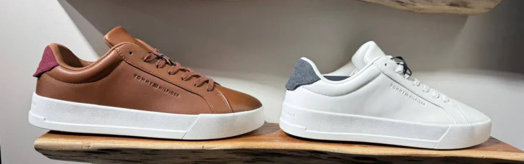 Baskets basses en cuir grain fin Tommy Hilfiger – Urban Chic à Dieppe