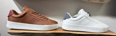 Baskets basses en cuir grain fin Tommy Hilfiger – Urban Chic à Dieppe
