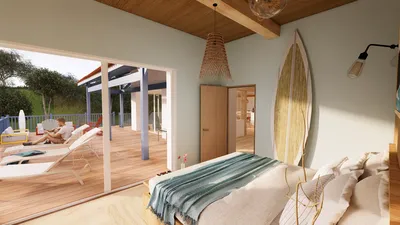 Rénovation globale d’une maison à Hossegor transformée en résidence de vacances haut de gamme