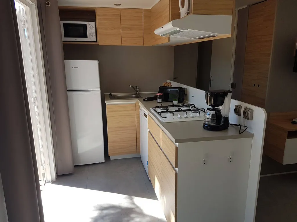 Location de mobil home Premium à Valras-Plage bord de plage