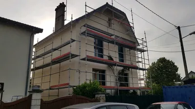 Isolation des murs par l'extérieur en laine de roche à 78400 Chatou