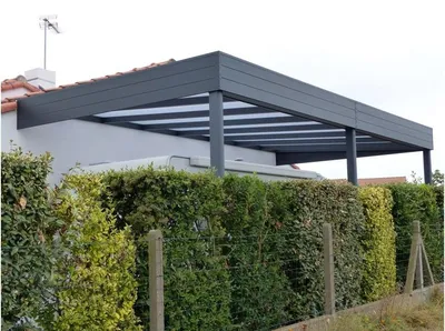Carport en aluminium adossé