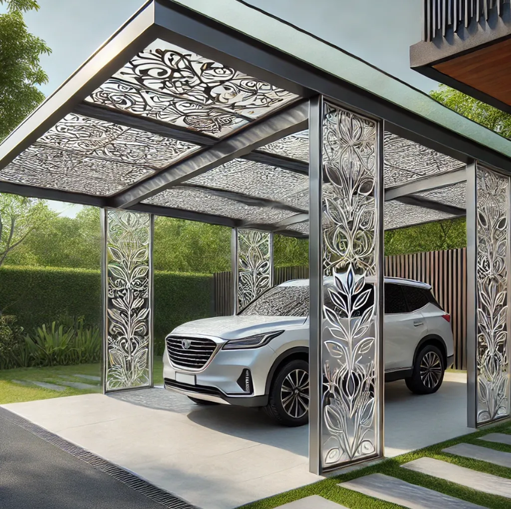 carport sur mesure pieds découpe laser Aix en provence