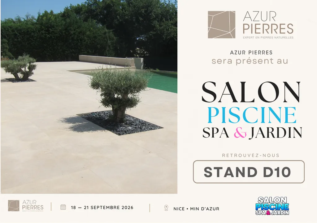 Azur Pierres au Salon de la Piscine & du Jardin à Nice