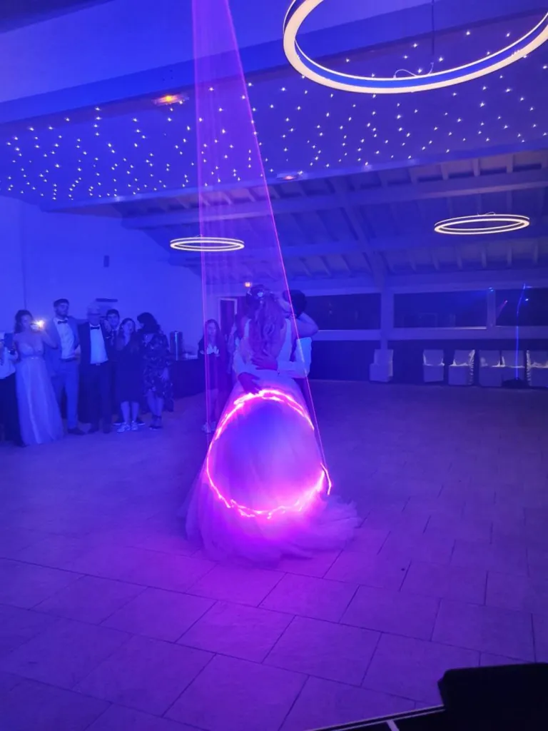 Mise en lumière salle de réception Mariage à Bayonne dan les Pyrénées Atlantiques