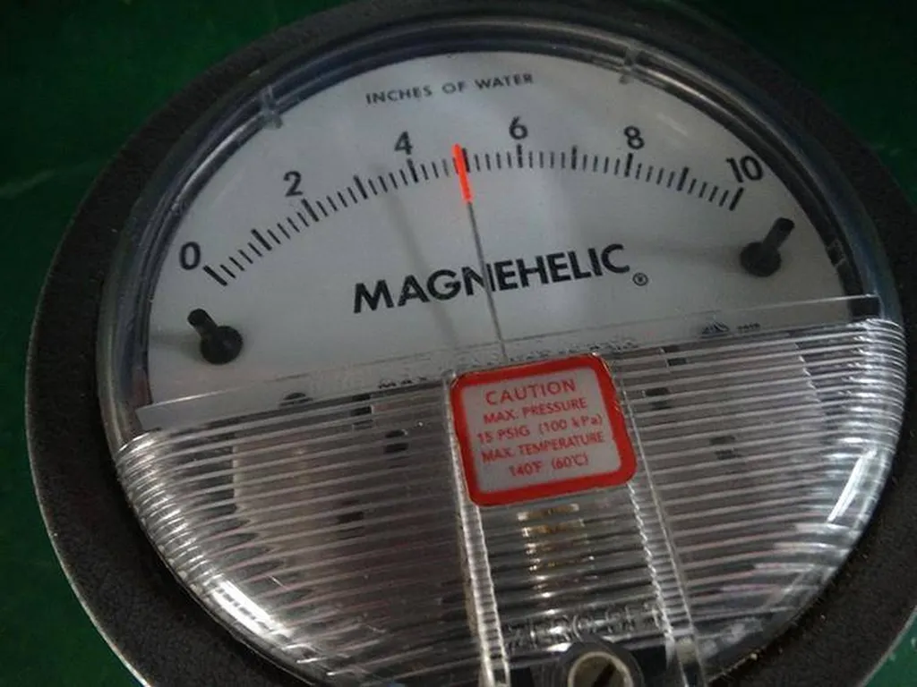 Vérification de la pression de la structure gonflable