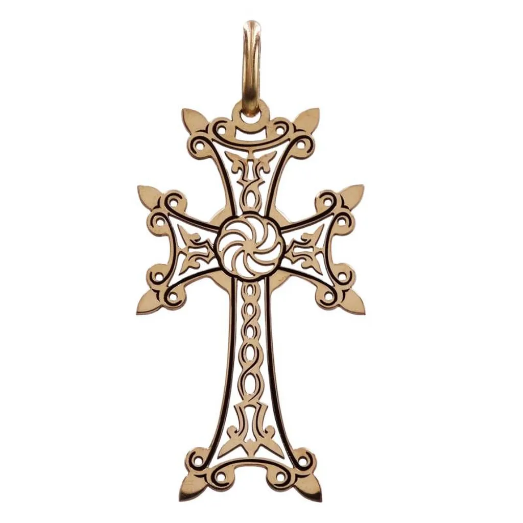 Croix arménienne en or 18 carats au laser Marseille 13007