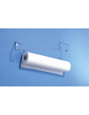 Porte-rouleau pour drap d’examen 50 cm – À fixer sur table, divan ou mur – Accessoire pratique et hygiénique