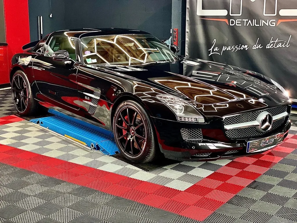 Protection PPF et traitement céramique Mercedes SLS AMG Lyon