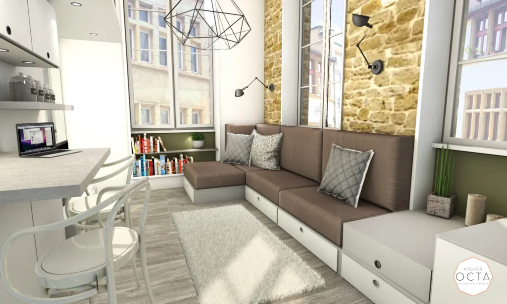 Studio rénové à Lyon 1er