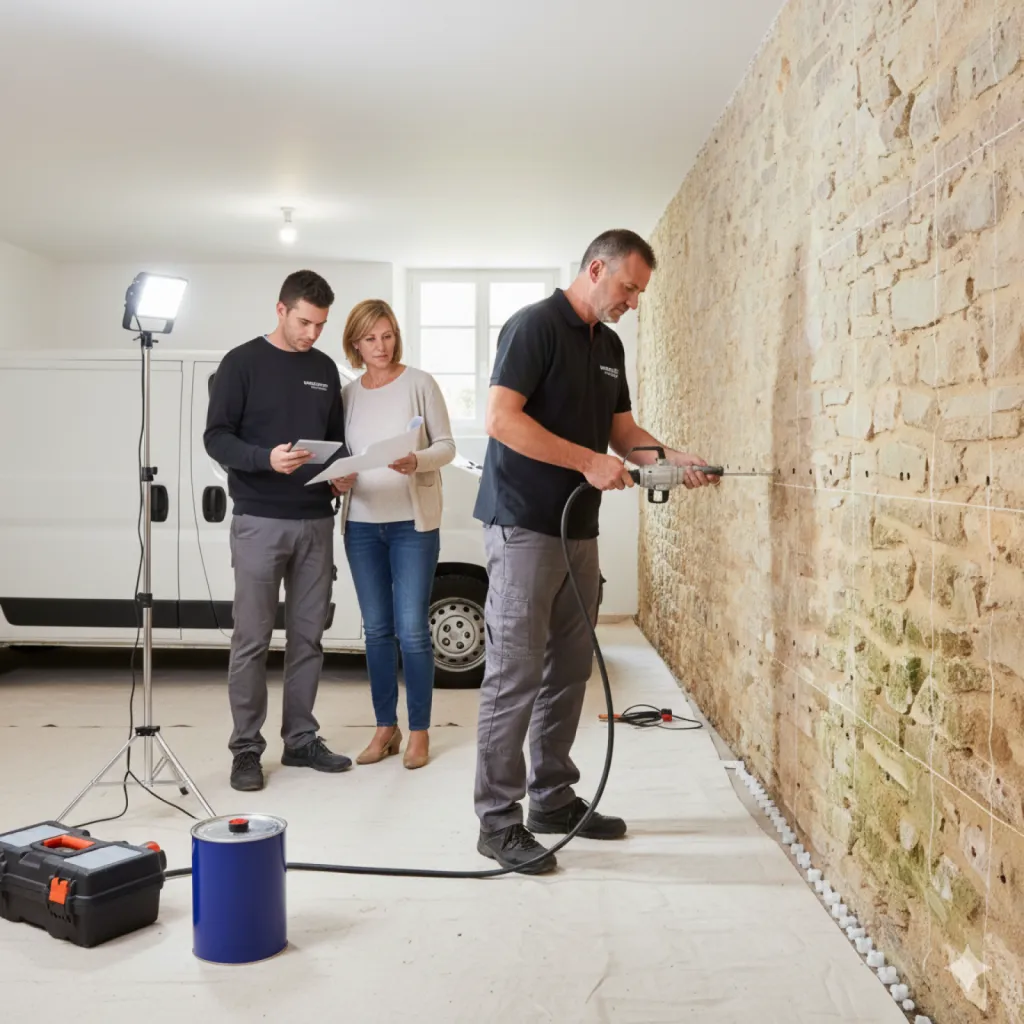 Injection de résine contre l’humidité murale : expertise requise et conseils techniques à Gradignan et Villenave-d’Ornon (Gironde)