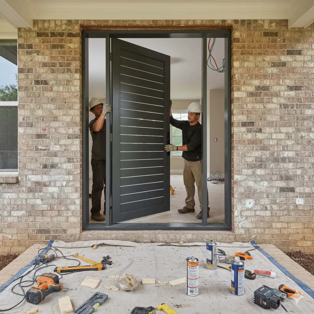 Installation de porte en aluminium : Faut-il une pose en rénovation ou en neuf ?
