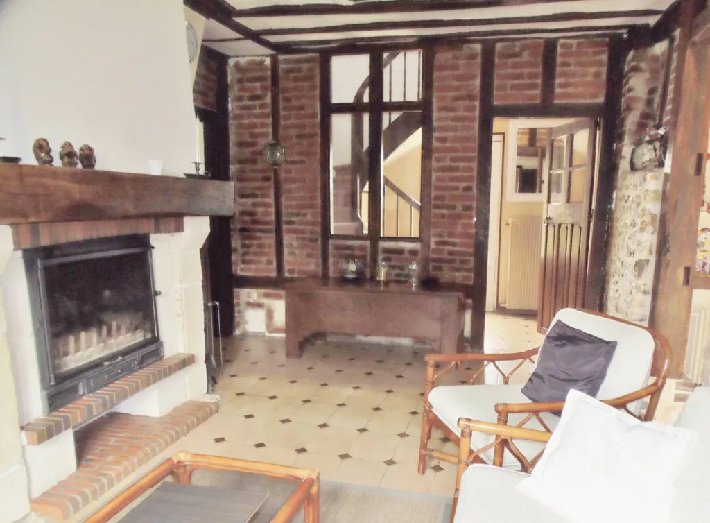 chercher à acheter maison de charme à étage avec jardin proche elbeuf 76