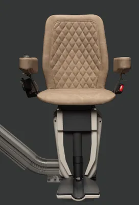 Installation d’un monte-escaliers UP Stairlift pour escaliers droit ou tournant à Miribel (Ain)