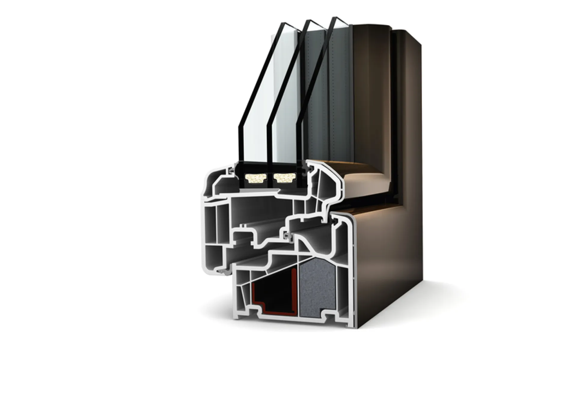 Fenêtre mixte PVC/aluminium Internorm KF410