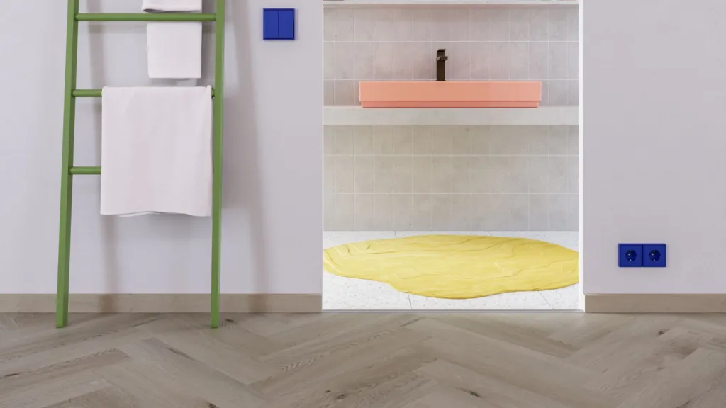 Parquet lamett Baton rompu 