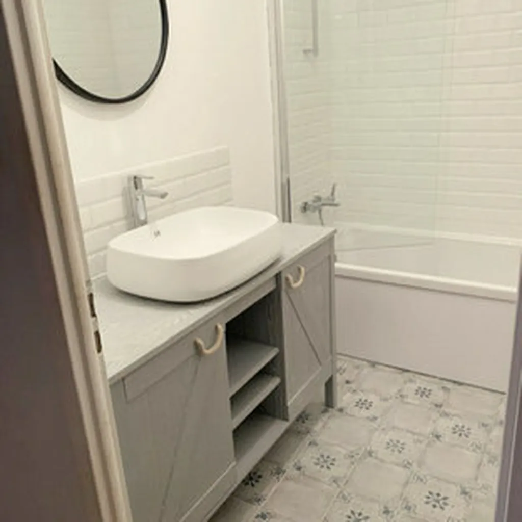 Salle de bains bord de mer à Aix-en-Provence