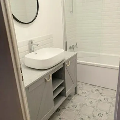 Salle de bains bord de mer à Aix-en-Provence