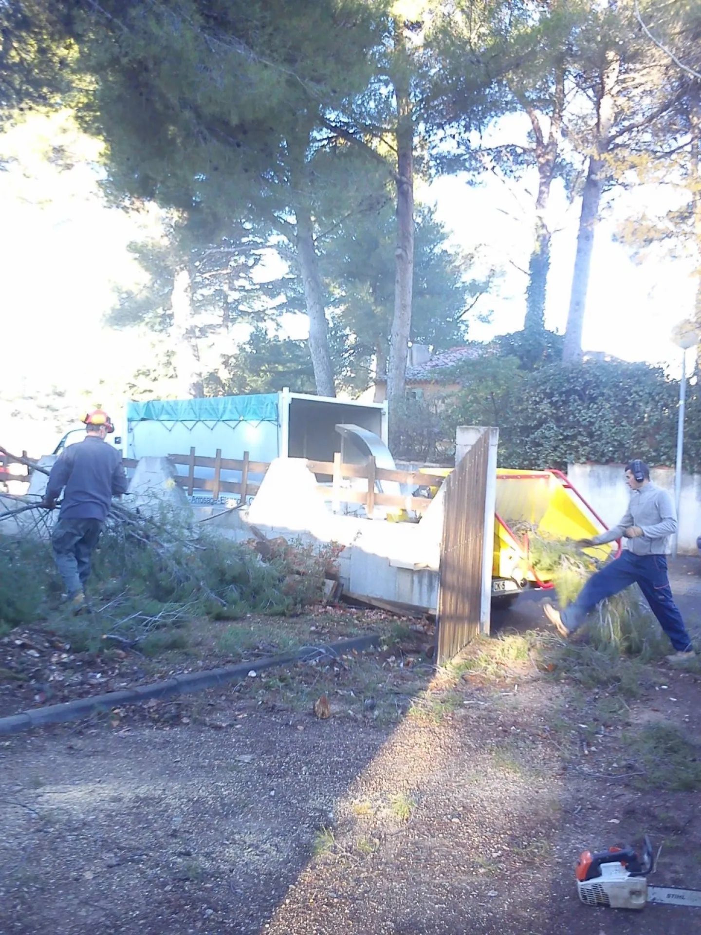 chantier abattage, broyage de branches Velaux 13880