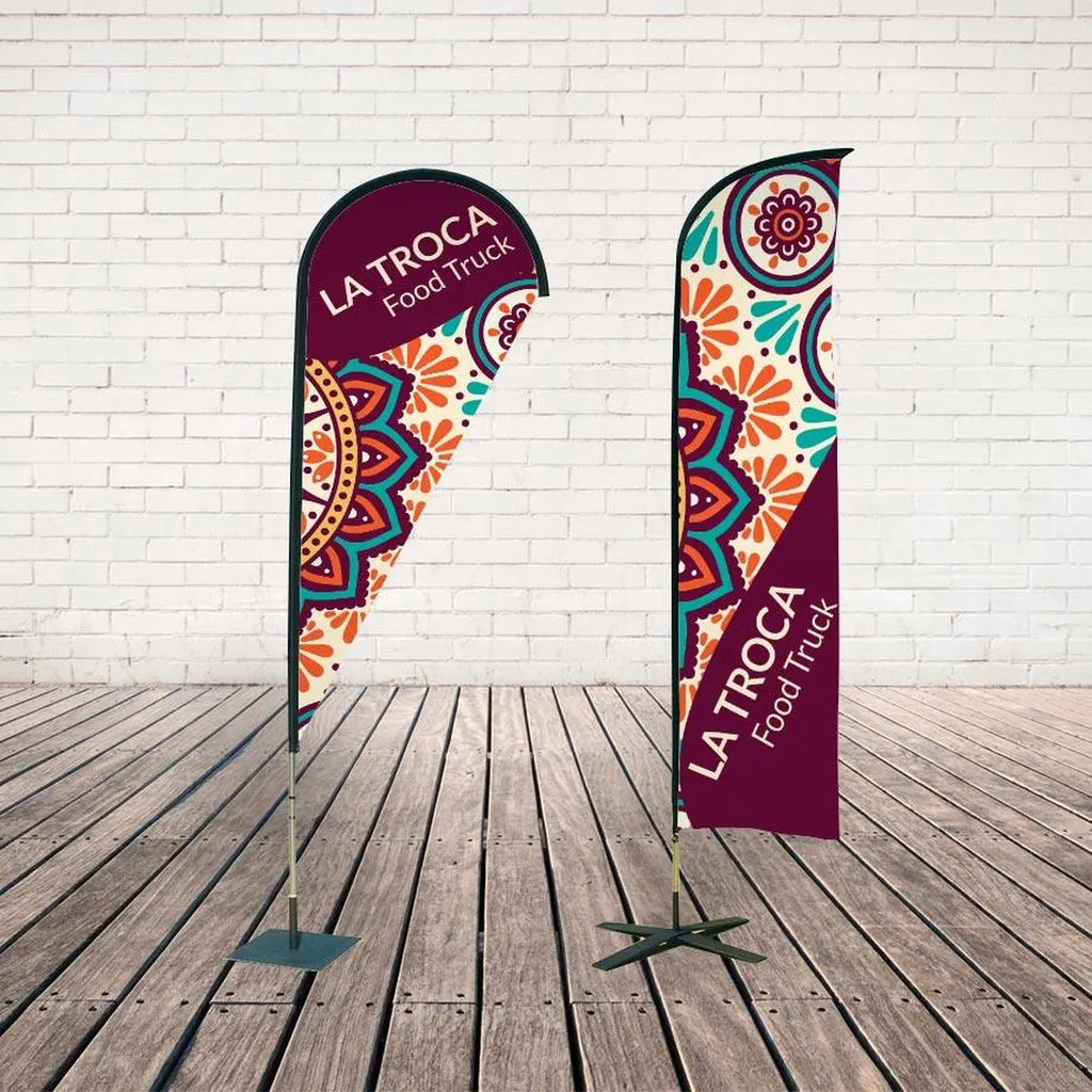 graphiste création graphique et impression de drapeau 