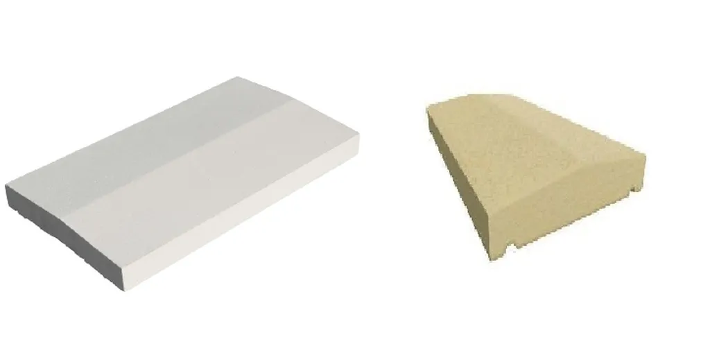 Chaperon de Mur 0.28 x 0.50ml 2 pentes Ton pierre de marque WESER près de Romans sur Isère