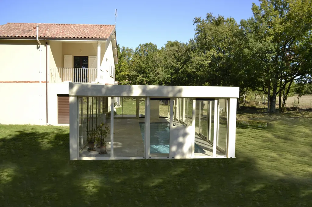 Véranda alu blanc SMA Martigues