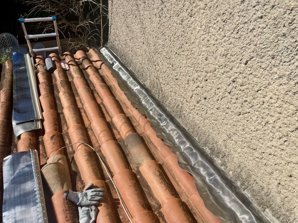 Rénovation de Solin de toiture en Plomb de maison sur Venelles 13770