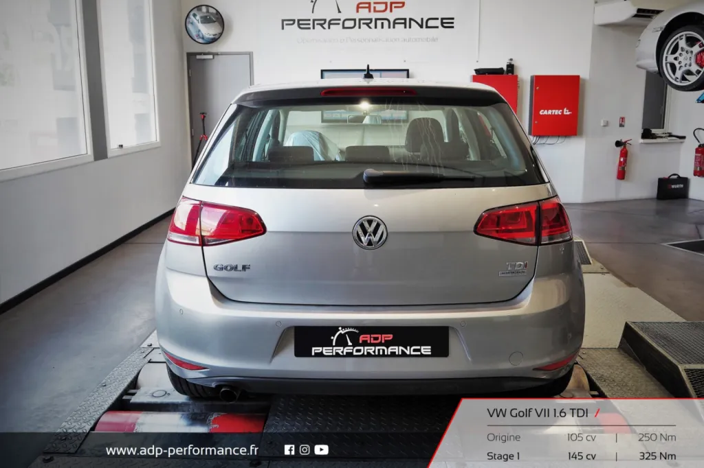 Reprogrammation moteur Avignon Volkswagen Golf 7 1.6 TDI ADP Performance