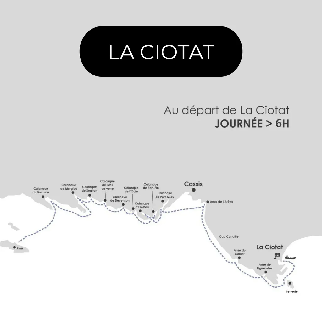 Visite des Calanques en bateau au départ de La Ciotat - Journée