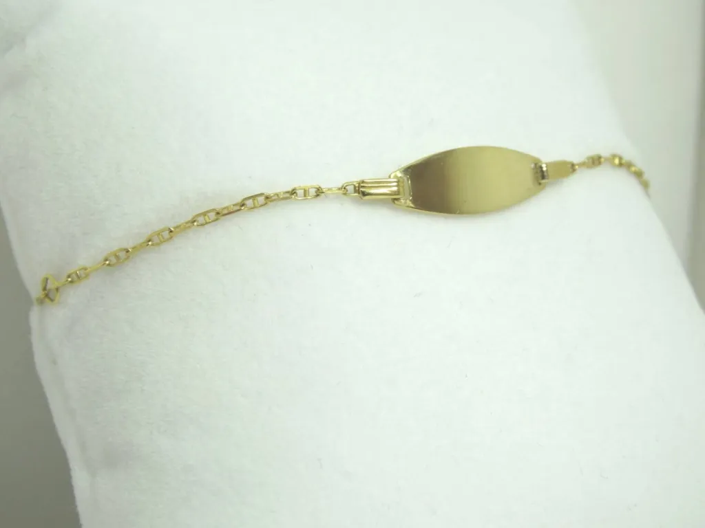 Identité bébé or jaune 18 k 