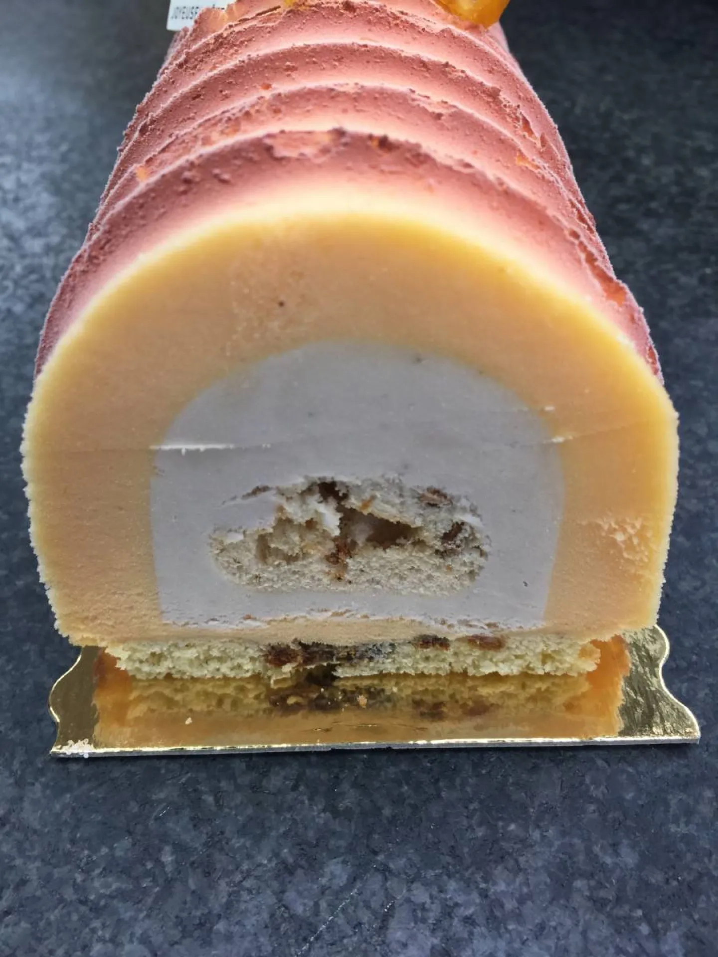 buche glacée mandarine,villefranche sur saône