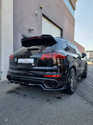 Installation et Fourniture de Bas de Caisse, Diffuseur et Lame Avant Maxton Design sur un Porsche Cayenne S 3.0L V6 - ADP-Performance Vaucluse