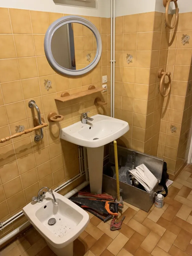 douche senior avant installation dijon