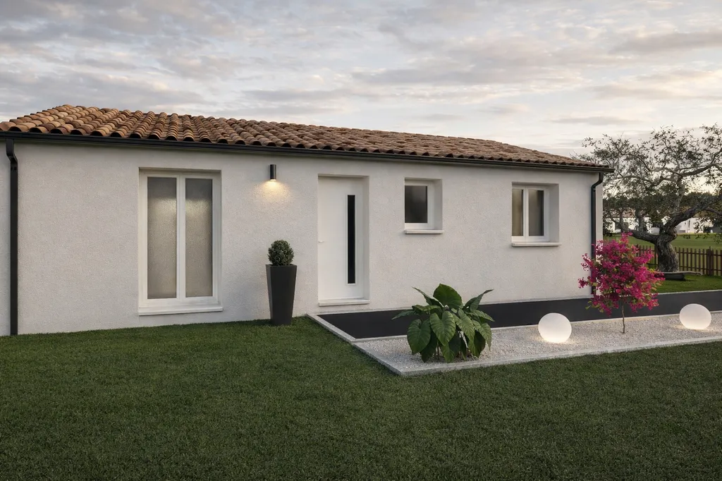 Maison neuve de 80 m² habitables sur la commune du Pout, située entre Sallebœuf et Créon, ses commerces et commodités