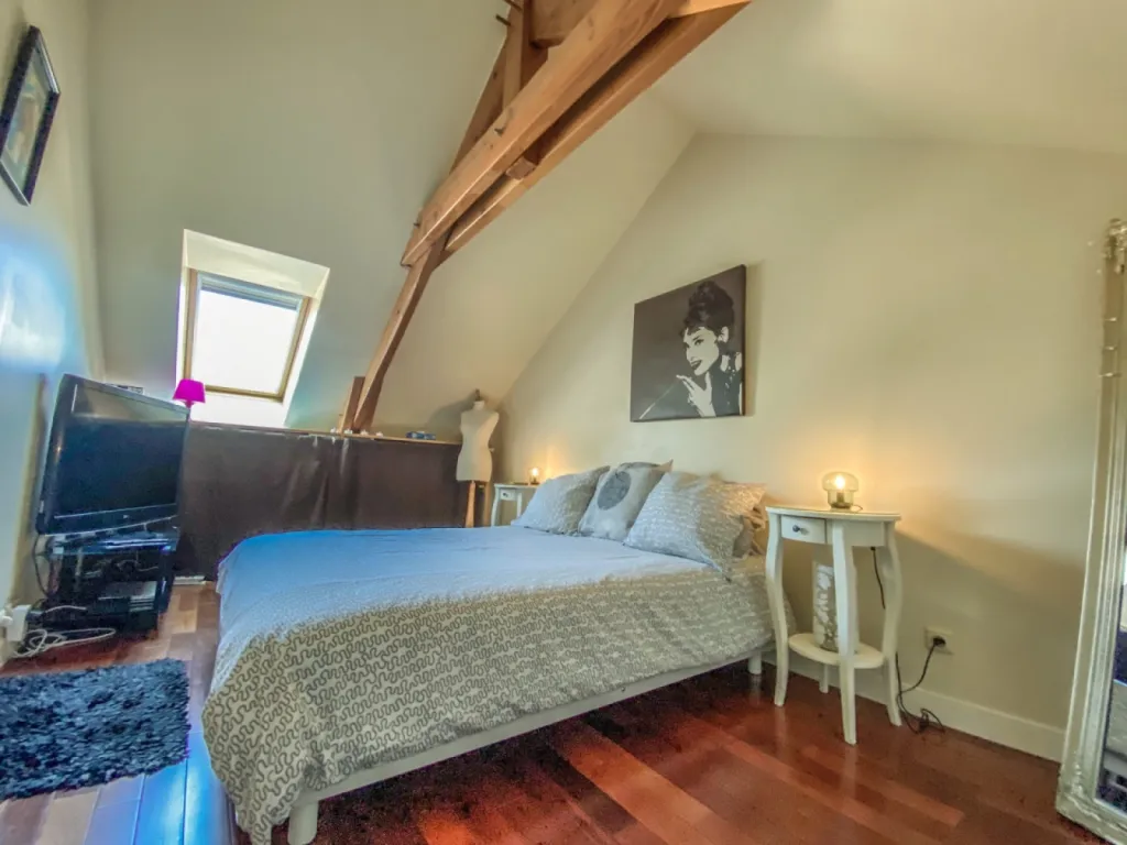 chambre avec charpente apparente