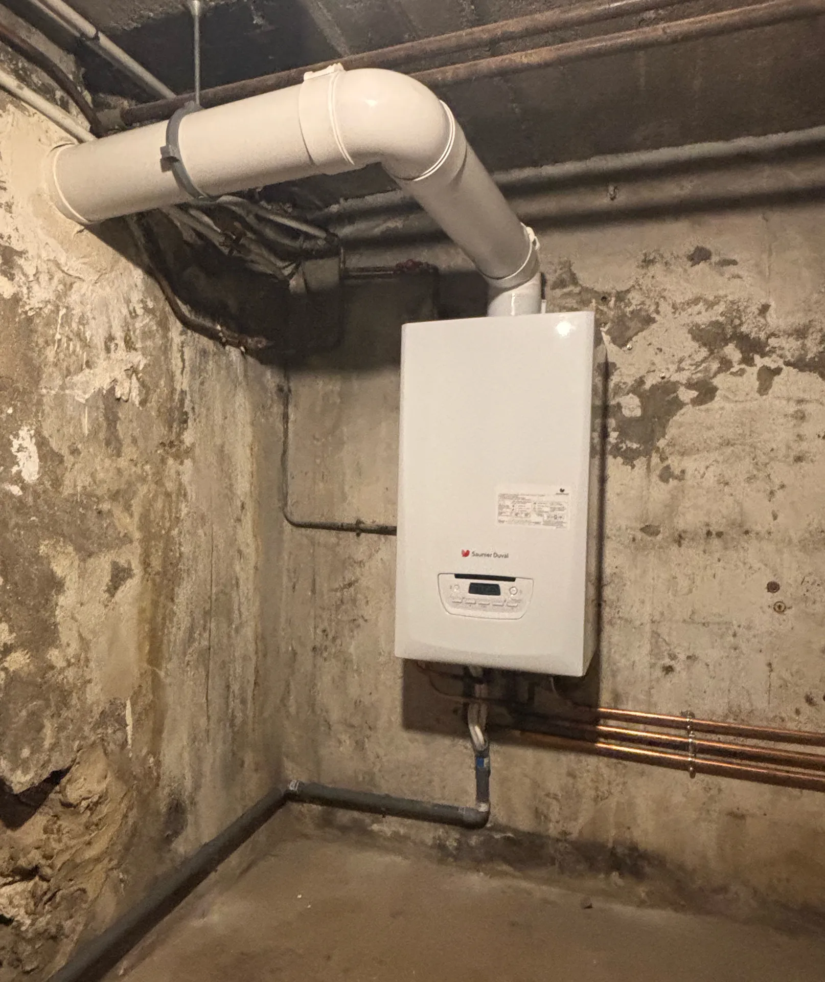 Installation d’une chaudière Saunier Duval à condensation au Raincy